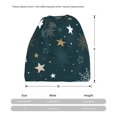 thumbnail image 3 of Bingfone Men Women Slouch Beanie Christmas Snowflake Print Cap Hip-Hop Hat Headwear Hats Turban Unisex, 3 of 8