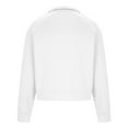 thumbnail image 6 of VSSSJ Half Zip Sweatshirts for Men Relaxed Fit Stand Collar Raglan Long Sleeve Pullover Fleece Lined Casual Solid Simple Fashion Sweatshirt Tops White L, 6 of 7