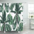 thumbnail image 1 of Cortina de Ducha poliéster ABPHQTO Hoja Verde Selva Tropical Estampado Floral 160x180 cm, 1 of 3