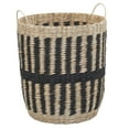 thumbnail image 5 of Household Essentials Cattail and Paper Pillar Basket, Natural and Black, 5 of 9
