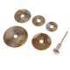 thumbnail image 1 of 6 piezas de discos mandril HSS hojas de circures rotativas herramienta accesorio hoja para corte de Material metál Baoblaze Hoja de sierra circular HSS, 1 of 7