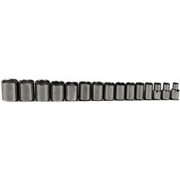 Proto 15 Piece 1/2" Drive Socket Set 6 Points, 3/8" to 1-1/4" Range," Measurement Standard