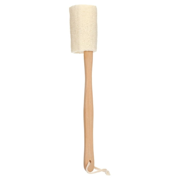 EEEkit Loofah Shower Back Scrubber, Long Handle Natural Luffa Exfoliating Bath Brush for Men Women Remove Dead Skin