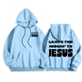 thumbnail image 2 of Christian Hoodies for Men 2025 Leave The Judgin To Jesus Hoodie with Pockets Hooded Sweatshirt Pullover Tops, 2 of 7