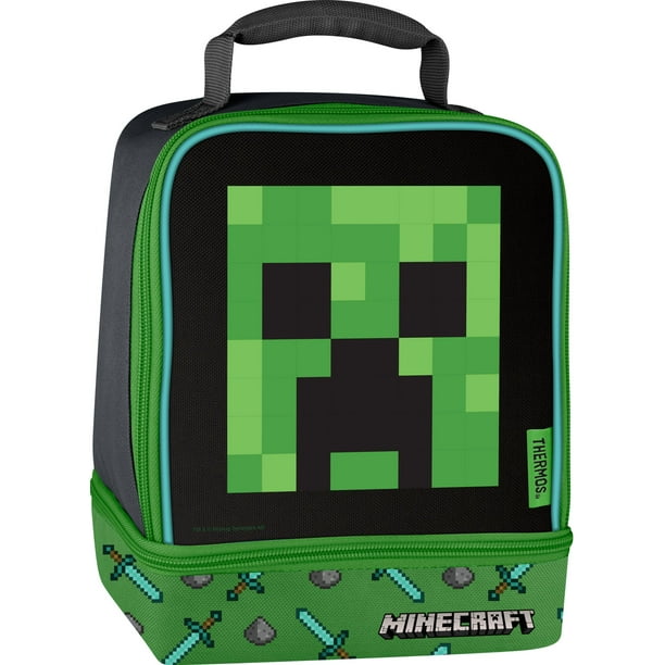 Thermos Reusable Dual Compartment Lunch Box Minecraft Walmart Com Walmart Com