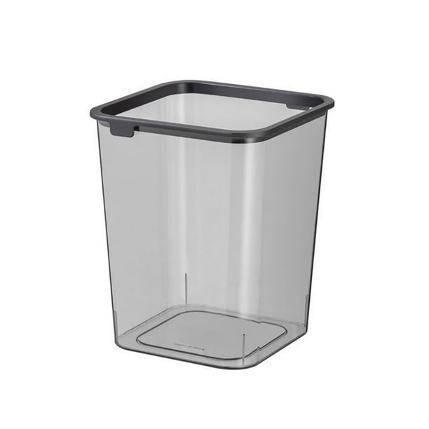 Inteprter Space Saving Trash With Large Capacity Bedroom And Bedrooms Storage Dormitory Bathroom For And Living Luxury Storage Suministros de limpieza para el hogar Gris avanzado 27*22*2 CM