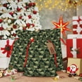 thumbnail image 6 of Pofeuu Camouflage Shark Print Burlap Bags with Drawstrings Drawstring Gift Bags Pouch Bag for Thankgiving Birthday Party Gift Wrapping Treats and Party Favors-Small, 6 of 9