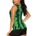 thumbnail image 3 of Daiia Green Stripes Of Watermelon Printed Womens Workout Tops for Women Quick-dry Tank Tops Mesh Yoga Shirts Athletic Running Tank Tops Sleeveless Gym Clothes-X-Large, 3 of 7
