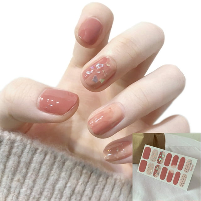 Women Nail Sticker Waterproof Full Nail Self-adhesive Chic Nail Wrap Nail Decal