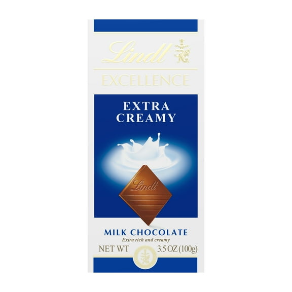 Lindt Excellence Extra Creamy Milk Chocolate, 3.5 Oz.