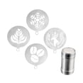 thumbnail image 2 of Plantillas de café para kit de decoración de pasteles de arte en latte, accesorios de bares, herramientas de arte de bricolaje para hornear plantillas 1 frasco, 2 of 8