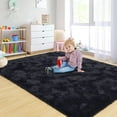 thumbnail image 3 of Andecor Ultra Soft Indoor Modern Area Rugs Fluffy Living Room Carpets for Children Bedroom Home Decor Nursery Rug, 4'X6',Black, 3 of 7