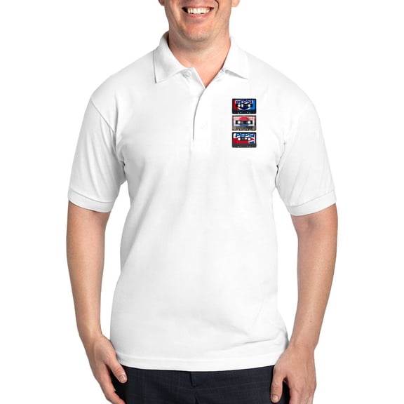 CafePress - Pepsi Flashback Tapes Polo Shirt - Golf Shirt, Pique Knit Golf Polo