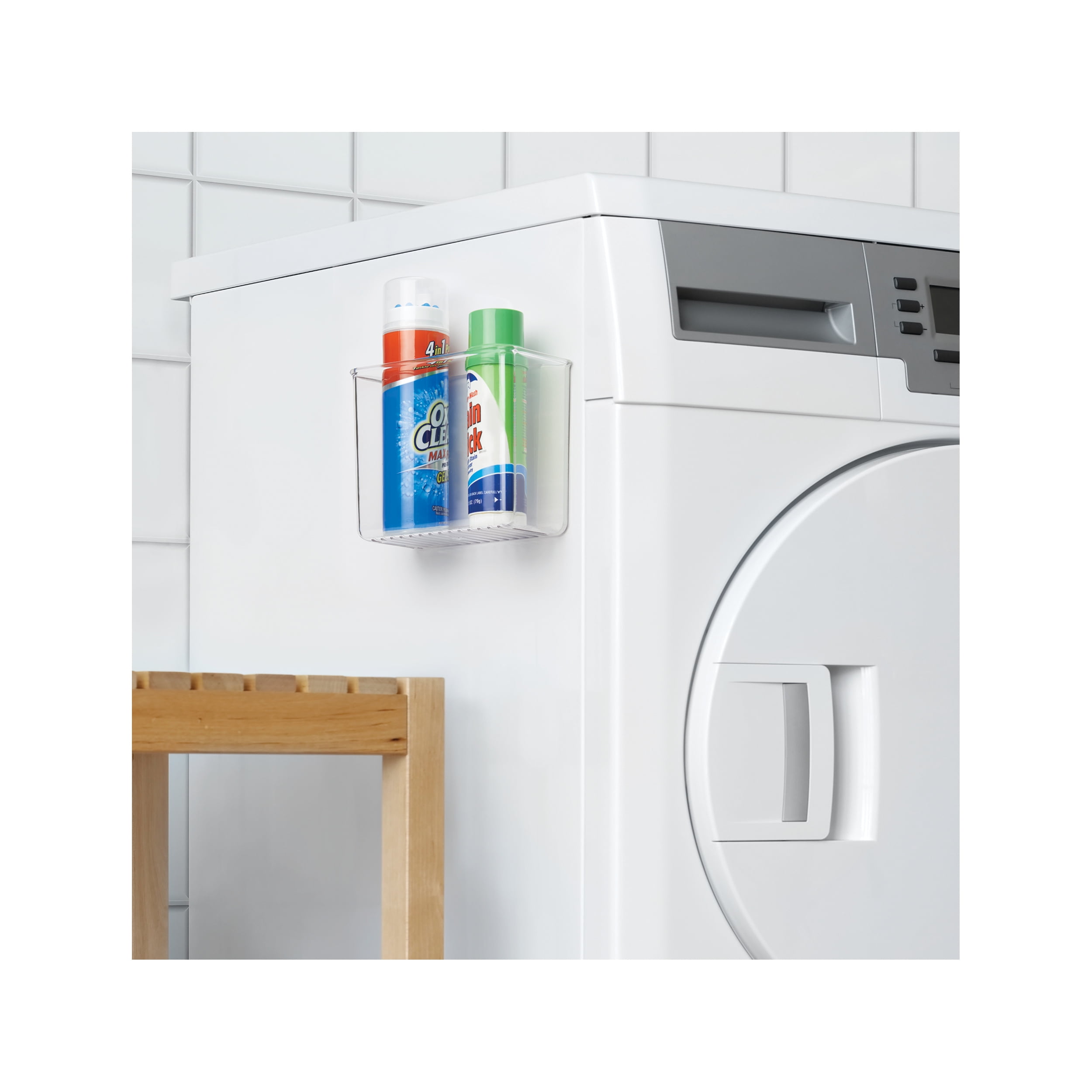 iDesign Adhesive Organizer Bin - Damage-Free Hanging for Kitchen, Bathroom, Office, Bedroom, and Craft Room