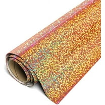 Siser Orange Holographic HTV 20" x 1yd (3 feet) - Iron on Heat Transfer Vinyl