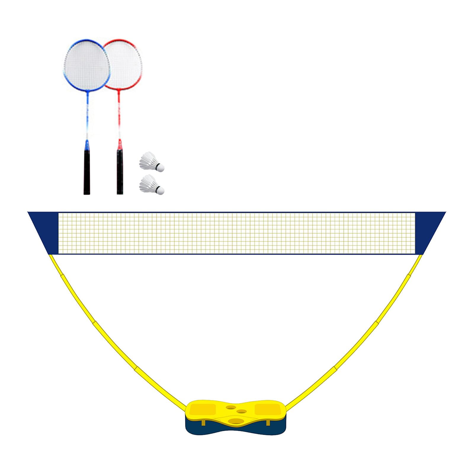 Portable Badminton Net with Stand Storage Base, Folding Volleyball