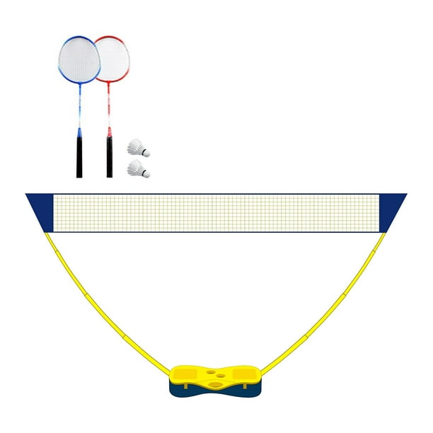 Filet de Badminton Portable et pliable, avec support pour raquette