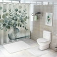 thumbnail image 6 of COMIO Durable and Washable Soothing Eucalyptus Flower Herb Arrangement Rustic Jar Shower Curtain Multiple Sizes White, 6 of 6