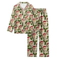 thumbnail image 5 of Gubotare Kids Plaid Christmas Pajamas Girls Little Big Girls Pajamas Long Sleeve PJs Pajamas Size 11-12 (Khaki,11-12 Years), 5 of 6