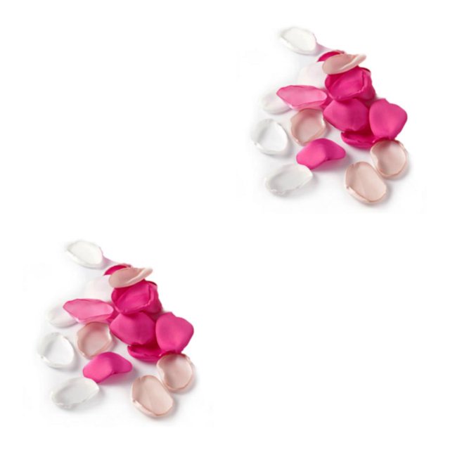 Injueey 200 Uds pétalos de rosa flores artificiales románticas fiesta mano dispersa propuesta flor pétalo aniversario cumpleaños huevas huevas rojas 2Conjunto
