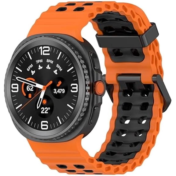 xixishop Sport Bands for Samsung Galaxy Watch 8 Band 40mm 44mm/8 Classic 46 mm Women/Men,Breathable Silicone One Click No Gap Strap for Samsung Galaxy Watch 8 Classic Band 46mm/8 44 mm 40 mm