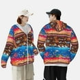 thumbnail image 6 of Kll Animals On Noah'S Ark Print Men'S Women’s Upf 50+ Sun Protection Outdoor Hoodie Jacket Long Sleeve Fishing Hiking Performance Shirt- 3x-Large, 6 of 8