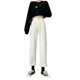 thumbnail image 3 of Pantalones anchos de pierna Mujer Pantalones rectos de cintura alta Noveno Pantalones casuales de niña, L tholdsy AP001480-02B, 3 of 7