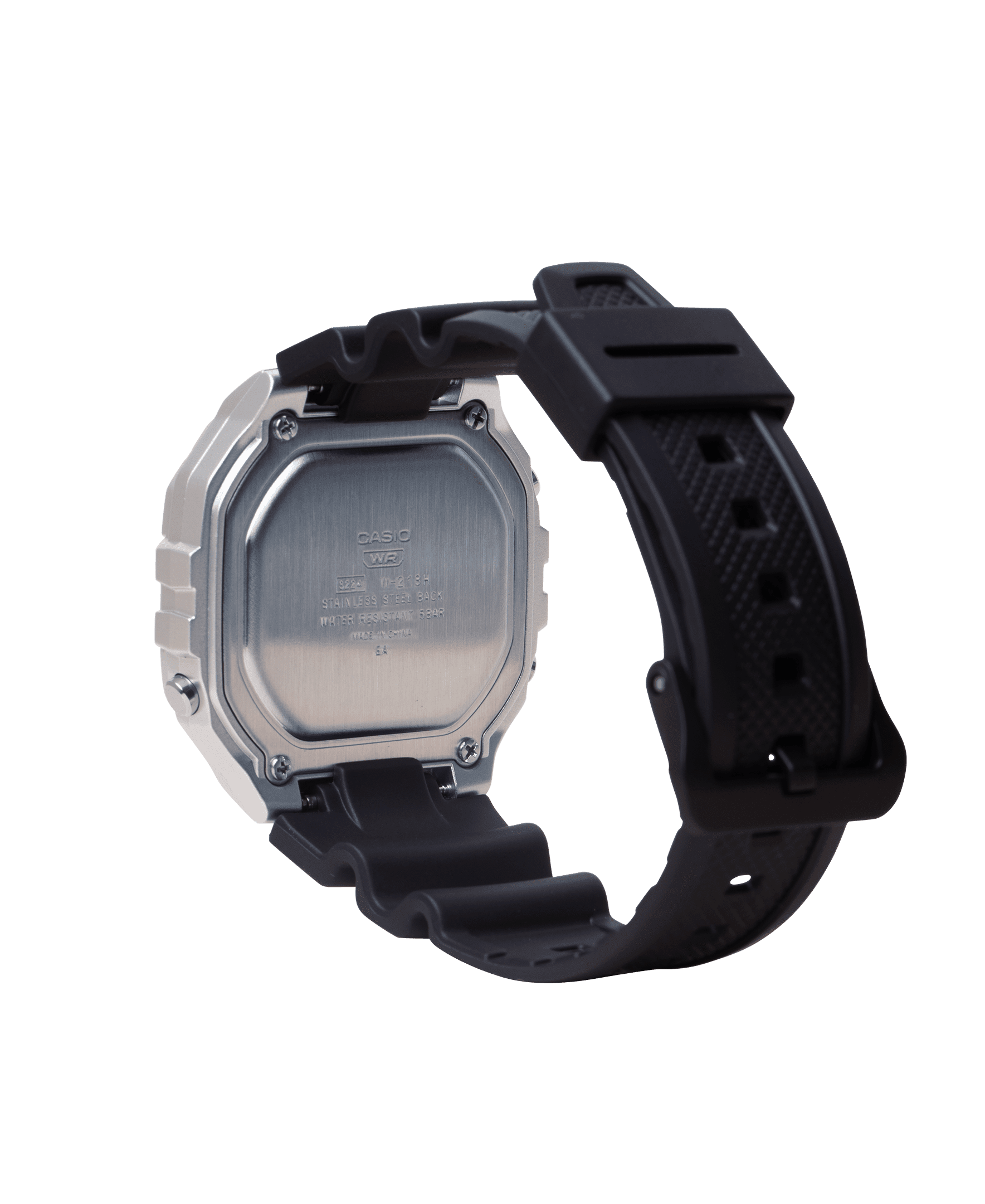 Casio Mens Digital Octagon Wristwatch 7-Yr Battery 50M Wr Led