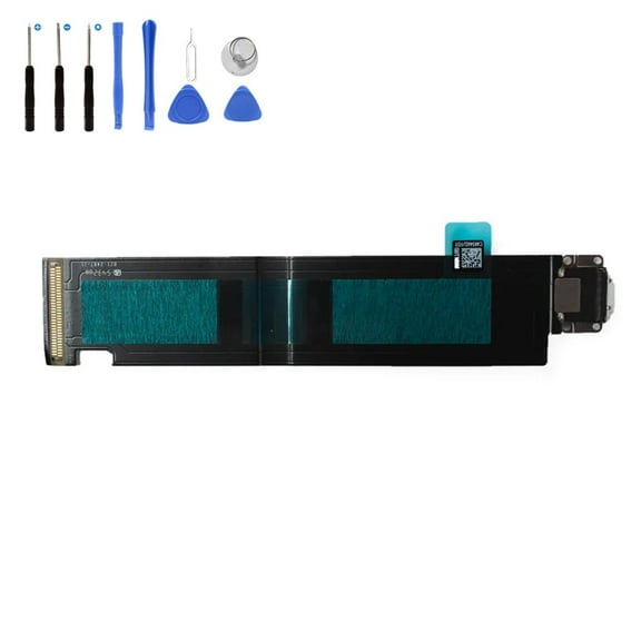 Eutoping USB Charging Port For Apple iPad Pro 12.9 (4th Gen) A2069 A2229 A2232 Black Dock Connector Charger Board Flex Cable Assembly Replacement with tool