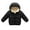 Black, variant on Toddler Baby Hooded Down Jacket Boys Girls Kids Thicken Warm Winter Coat Outerwear 1-7t