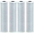 thumbnail image 1 of – 4 Pack Activated Carbon Block Water Filter Cartridges Compatible with WaterPur CCI-10-CLW Models – Removes Bad Taste and Odor – Universal 10" Filter for Clear Water Filter Housing – White, 1 of 1