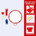thumbnail image 4 of Wall Mounted Basketball Rim for Indoor and Outdoor Play – Heavy Duty Steel Frame with Durable Net – Easy Assembly and Installation, 4 of 9