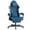Linen Fabric-Blue, variant on Huracan Velvet Fabric Gaming Chair for Adult Adjustable Height Video Gamer Chair with Footrest&Massage Lumbar Cushion High Back Computer Deak Chair for Office Home,Black+Purple