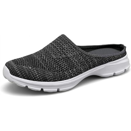 

Womens Breathable Mesh Walking Mules Sneakers Open Back Slip On Shoes