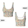 thumbnail image 6 of Uemuo Famous Places Pattern Women's Sports Bra - High Impact Support, Breathable, and Comfortable Athletic Bra for Running, Yoga, and Workouts, 6 of 9