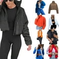 thumbnail image 2 of Women's Crop Short Jacket Cropped Puffer Jackets for Women Warm Winter Lightweight Coat, 2 of 5