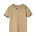 thumbnail image 2 of SDNall Toddler Boys Girl T-Shirt Comfortable Solid Color Short Sleeve Cotton T-Shirt Top Age:10 Years, 2 of 9