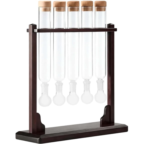 Cigar Flavor Injector Humidifier, Handmade DIY Aromatherapy Wooden Base Display with Hygrometer & Airtight Caps, Cigar Infuser Tube Kit for Men Cigar Lovers and Enthusiasts