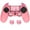 Pink, variant on PlayVital Cute Demon Controller Skin for ps4 with Thumb Grips & Stickers, Kawaii Anti-Slip Silicone Controller Cover Grip Protector for ps4 Slim/Pro Controller - Purple