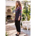 thumbnail image 3 of Catherines Women's Plus Size V-Neck Placement Print Top, 3 of 4