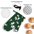 thumbnail image 3 of Fotbe Christmas tree green plaid for 4Pcs Oven Mitts and Pot Holders, 500℉ Heat Resistant Oven Mitts , Non-Slip Silicone Surface Safe for Baking, Cooking, BBQ, 3 of 6
