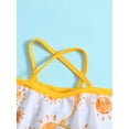 thumbnail image 4 of Bagilaanoe Toddler Baby Girls Swimsuits 2 Piece Bikinis Set Sun Print Sleeveless Camisole Tops + Shorts 6M 12M 18M 24M 3T Kids Swimwear Bathing Suit Beachwear, 4 of 9