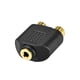 thumbnail image 2 of Conector Divisor de Hembra de 3,5 mm a 2 RCA hembra 4uds para TV Cable audio estéreo Unique Bargains conectores de abrazadera eléctrica, 2 of 3