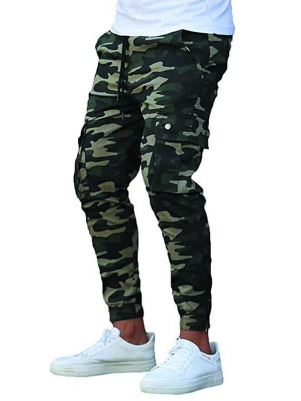 mens skinny camo trousers