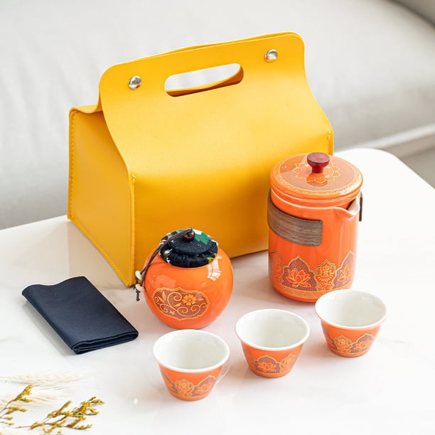 Portable Kung Fu Tea Set for Travelers, Japanese Outdoor Quick Cup, Holiday Gift
