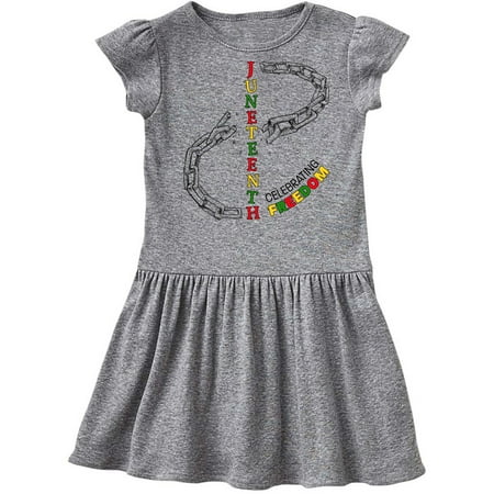 

Inktastic Juneteenth-Celebrating Freedom- Breaking Chains Gift Toddler Girl Dress