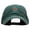 Dk Green, variant on Neon Bulls Eye Embroidered Washed Cotton Brass Buckle Cap - Black OSFM