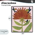thumbnail image 4 of Stupell Industries Eclectic Tropical Plant & Toucans Black Framed Giclee Art, 24 x 30, by Kay Widdowson, 4 of 8