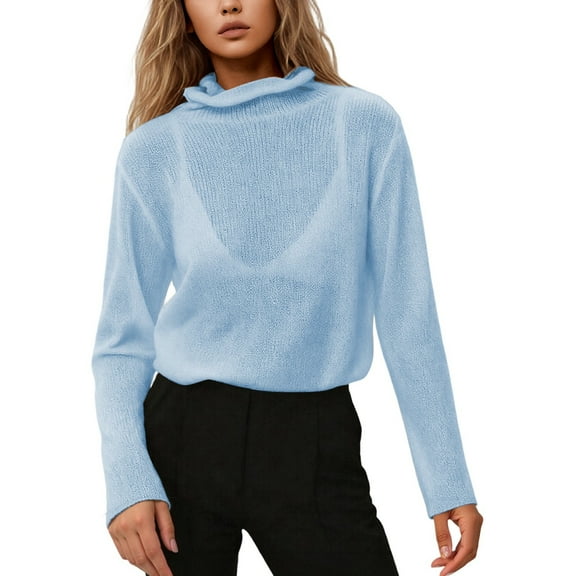 Womens Oversized Knit Sweater Soft Yarn Long Sleeve Openwork Pullover Top Casual Loose Fit Comfortable Tunic Blouse