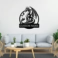 thumbnail image 4 of Custom Name metal sign, Personalized Dragon Name Sign, Handmade Dragon Wall Sculptures, Metal Wall Art for Home Decor, Ideal for Weddings, Housewarming, Christmas, and Birthday Gifts, 11.8in x 11.6in, 4 of 8